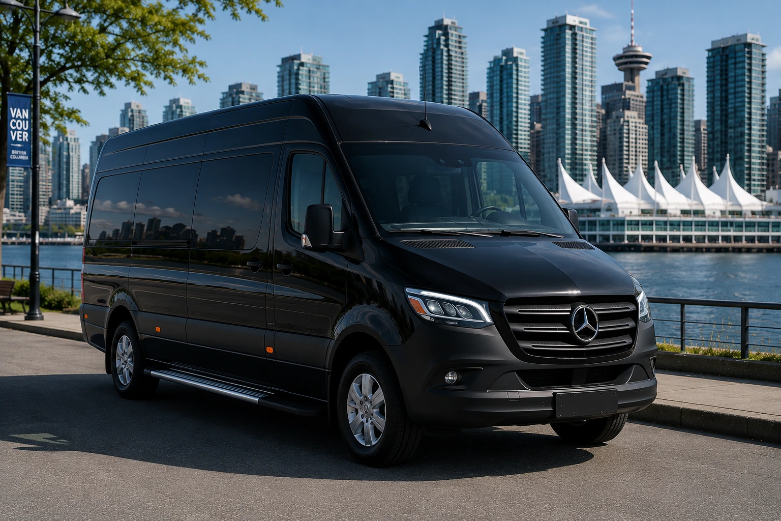 Mercedes Sprinter van for cruise passenger groups